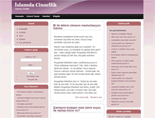 Tablet Screenshot of islamdacinsellik.com